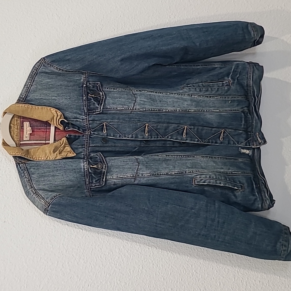Charles and a half blanket lined denim jeans jacket XL